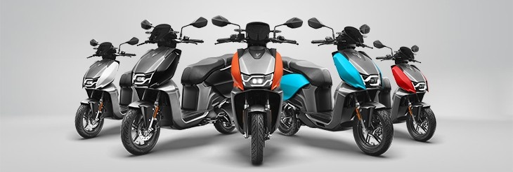  Different Colour Shades of VIDA Electric Scooters